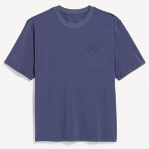 NWT Deep Blue Front-Pocket Shirt - Sweat-Wicking